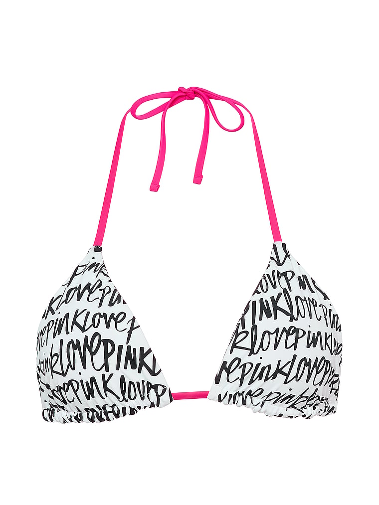 PINK Reversibel Üçbucaqlı String Bikini Üstü