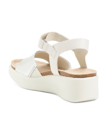Dəri Ecco Flowt Wedge Cork Sandal