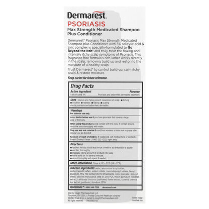 Dermarest Psoriasis Maximum Strength Dərmatologiya Şampun Kondisioner 236 ml