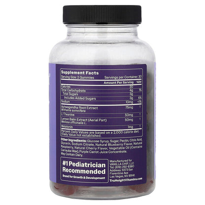 Truheight Uyqu Qamma Vitaminləri 5+ Yaş Çoxmeyvəli 60 Həb