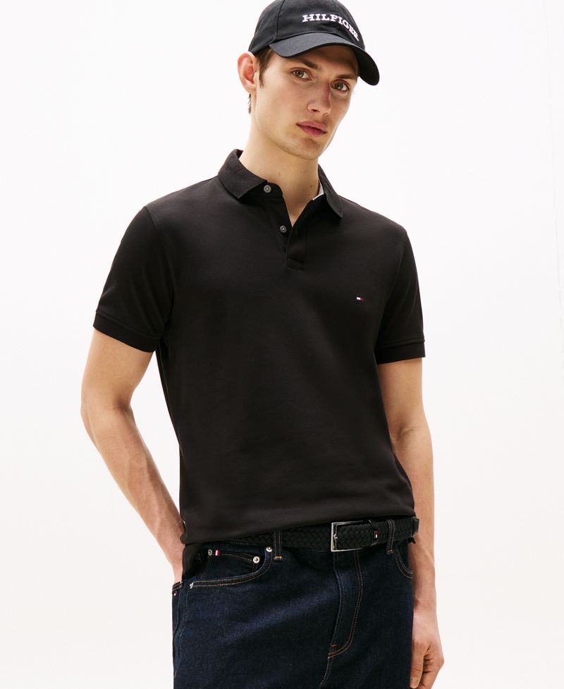 Tommy Hilfiger Kişi Pambıq Klassik Polo Köynəyi 1985