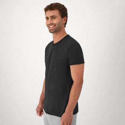 Hanes Red Label Kişi Ekipaj Boyunlu Boyalı T-Shirt 6-Paket - Qara/Boz/Mavi XL