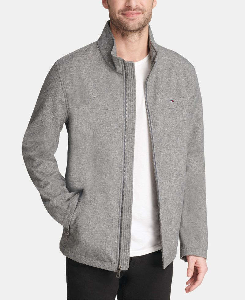 Tommy Hilfiger Kişi Soft-Shell Klassik Fermuar Gödəkçəsi YoxYox