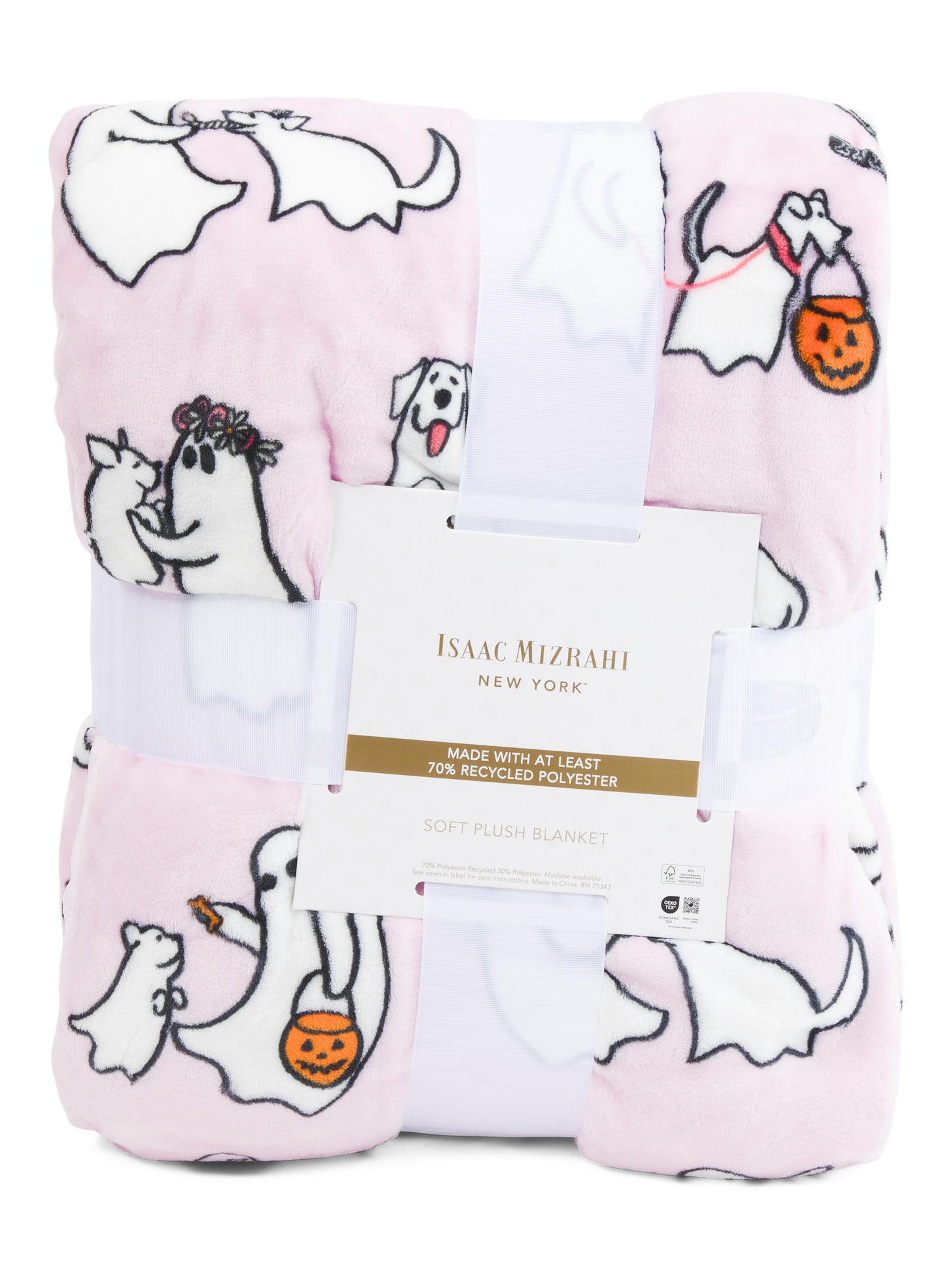 IMNYC ISAAC MIZRAHI Ghost Dogs Blanket