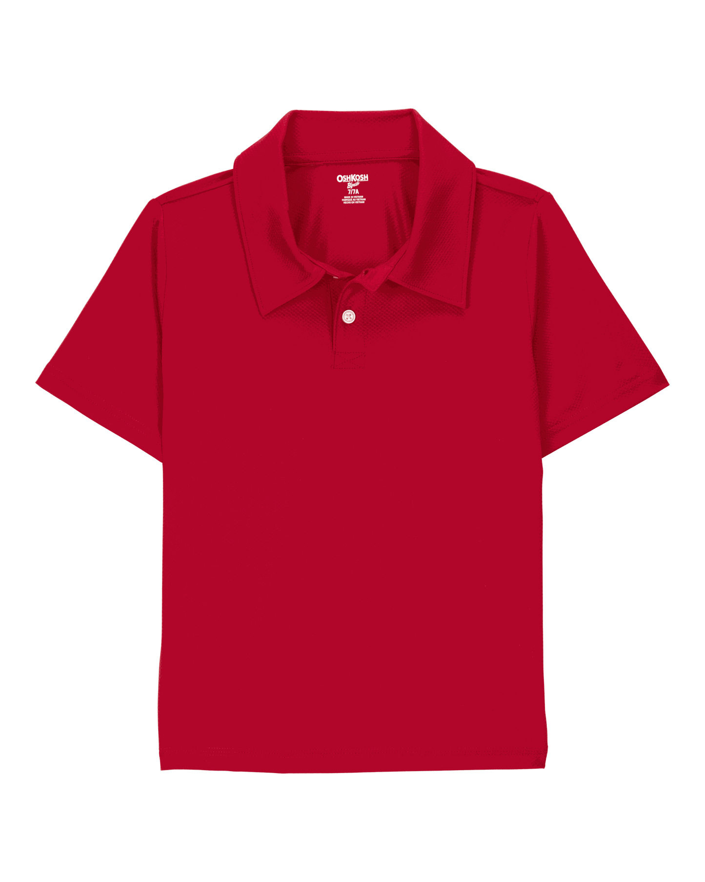 OshKosh B'gosh Uşaq Aktiv Uniforması Polo Köynəyi Rütubət Çəkən BeCool™ Materialında - Qırmızı YoxYox