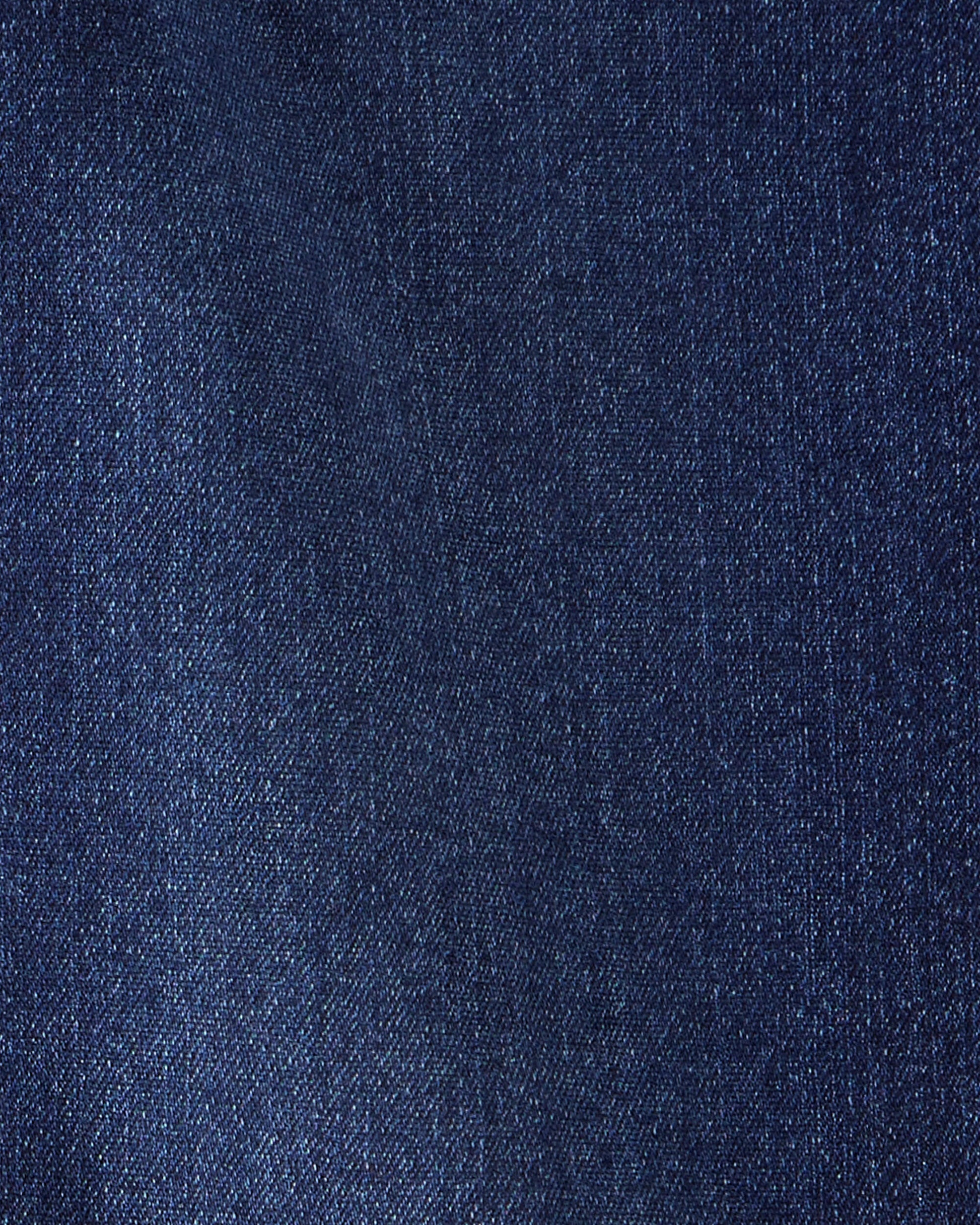OshKosh B'gosh Oğlanlar üçün Geniş Ikonik Denim Marangoz Pantolonu - Indigo Yuyunmuş YoxYox