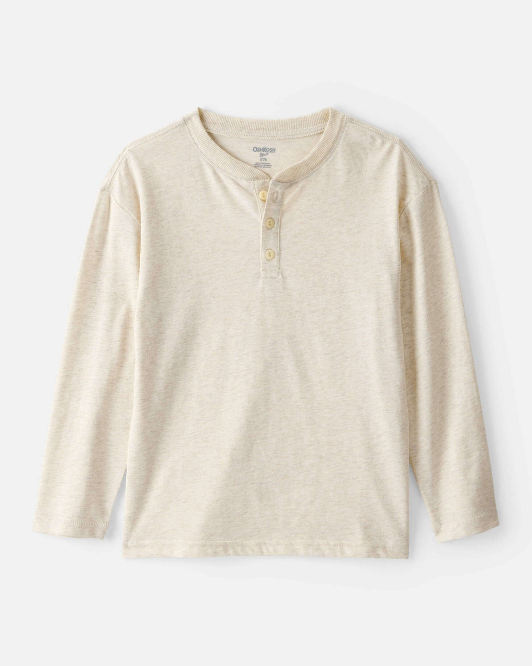 OshKosh B'gosh Oğlanlar Uzun Kollu Henley - Krem YoxYox