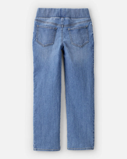 OshKosh B'gosh Qızlar Orta Bel Denim Çəkmə Cins - Mavi YoxYox