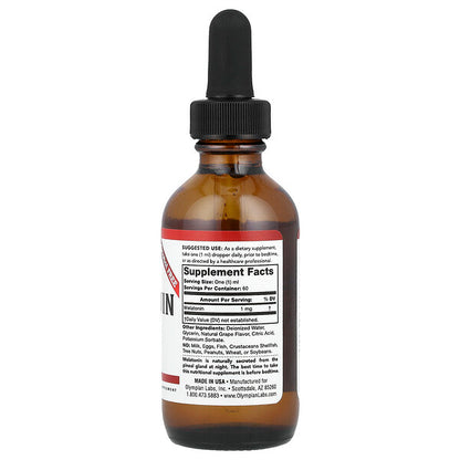 Olympian Labs Melatonin Spirtli Olmayan Üzüm 1 Mg 2 Oz 60 Ml