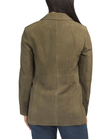 MAGASCHONI Süet Oversize Gödəkçə