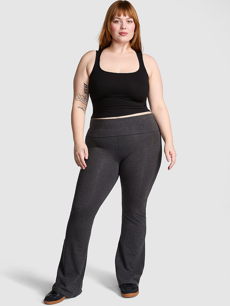 PINK All-Day Cotton™ Qatlanan Ətəkli Leginslər