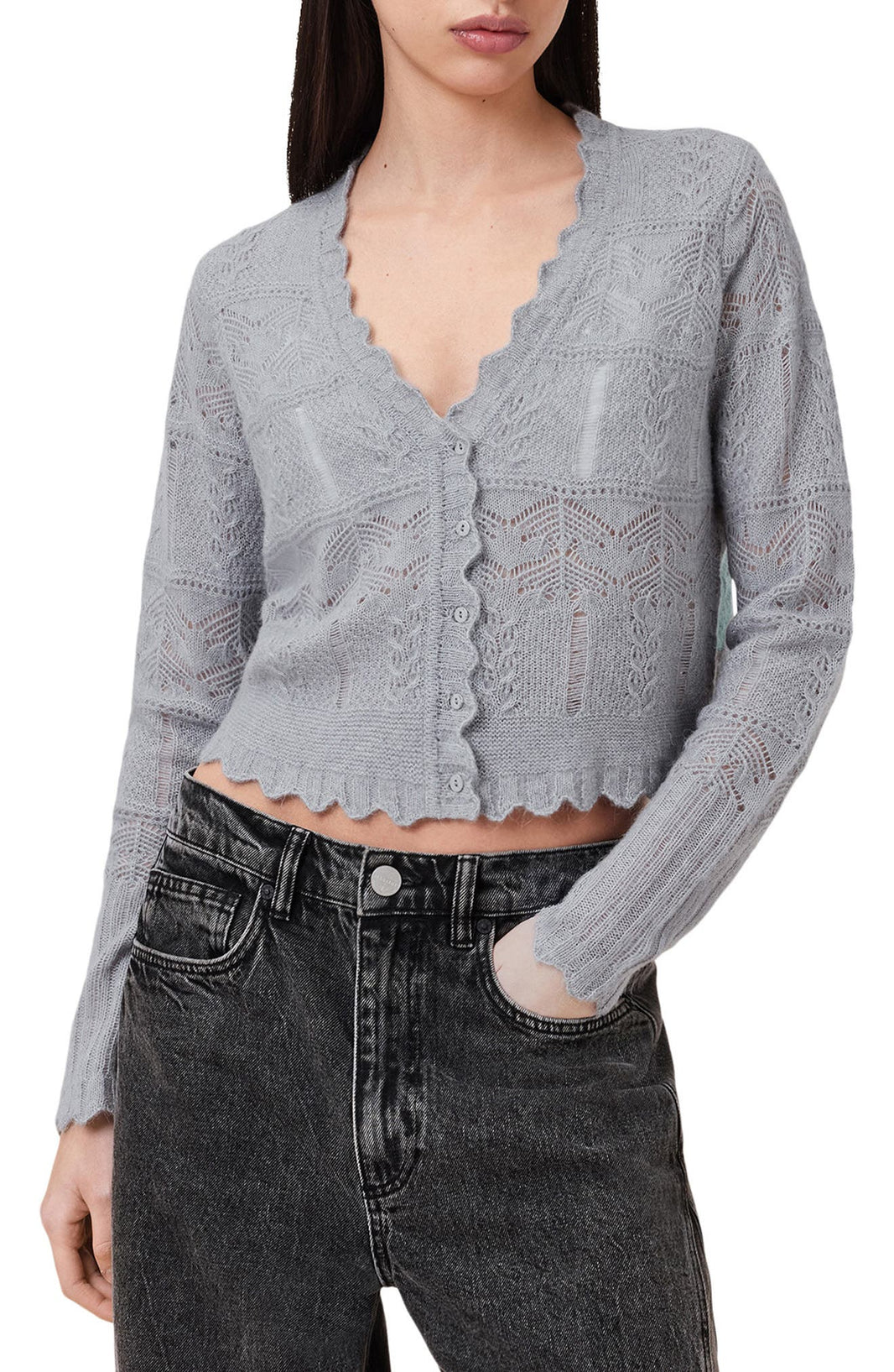AllSaints Vanessa Yün və Alpaka Qarışıq Kardigan