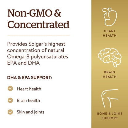 Solgar Omega-3 EPA DHA Üçlü Güc 950 mg 100 Softgel