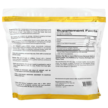 California Gold Nutrition Collagenup Hidrolizə Edilmiş Dəniz Kollagen Peptidləri Hialuron Turşusu və C Vitamini ilə 2