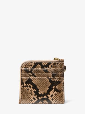 Michael Kors Jet Set Travel Medium Змеї Teksturası Zəncirlı Cüzdan