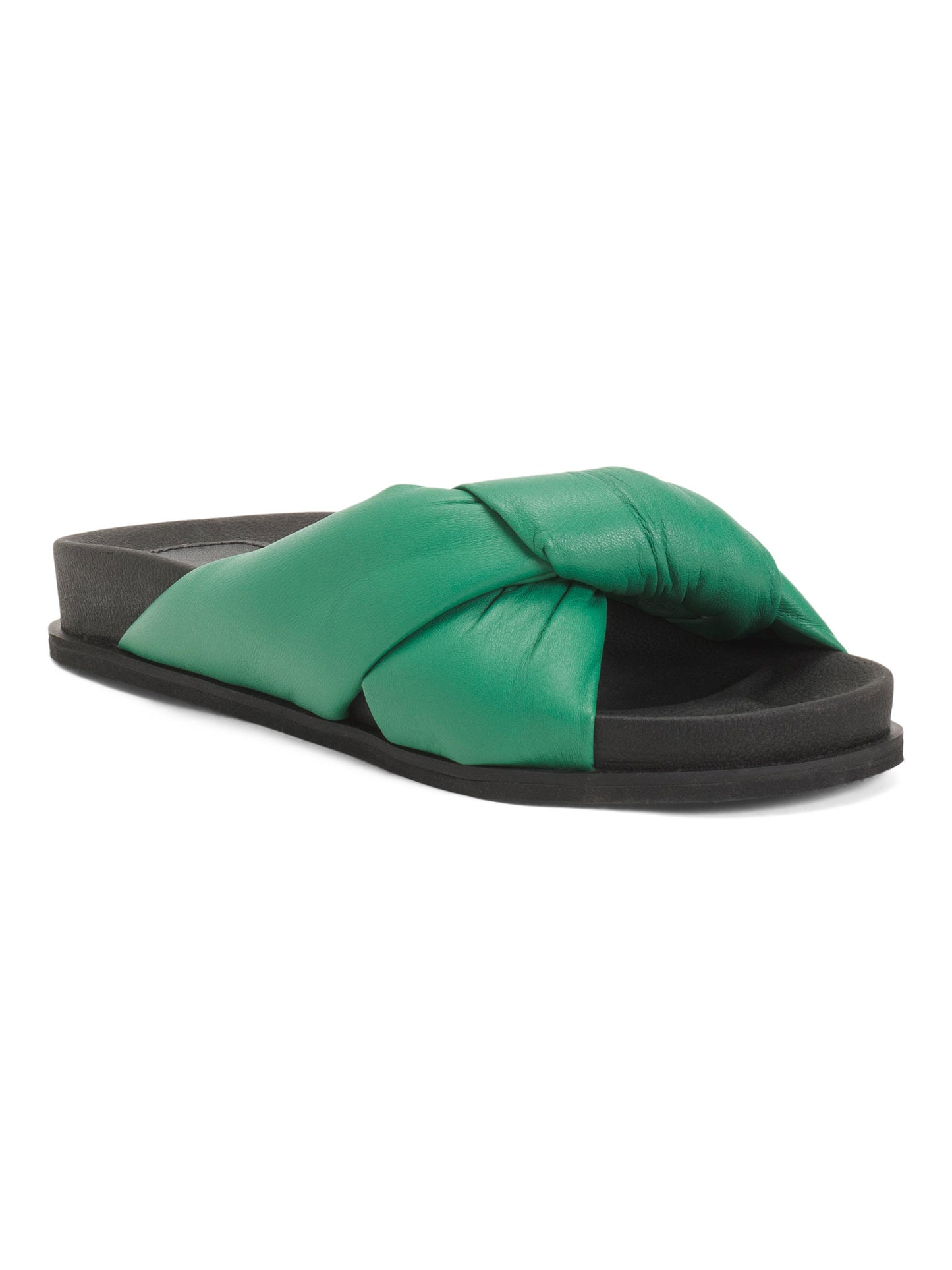 ALTA Kolumbiyada İstehsal Edilmiş Dəri Olivia Puffy Yastıqlı Düz Sandal