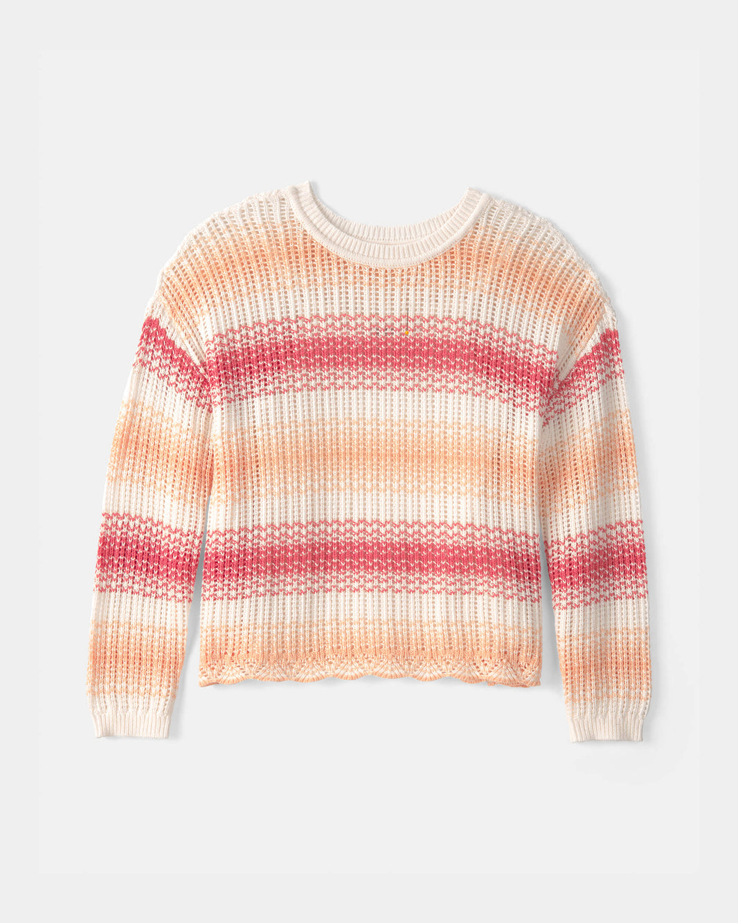 OshKosh B'gosh Qız Çizgili Sviter - Mərcan