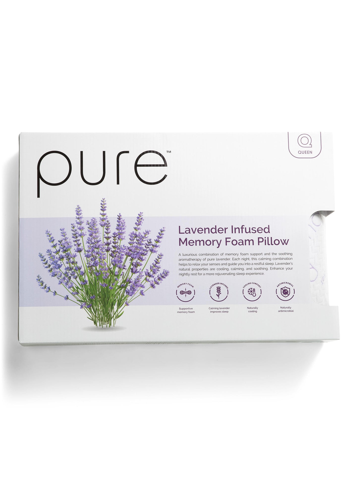 PURE 15x22 Lavanda Xüsusiyyətli Soyuducu Yaddaş Köpüyü Yastıq