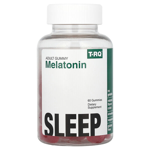 T Rq Adult Gummy Melatonin Sleep Çiyələk 60 Qamma Vitaminlər