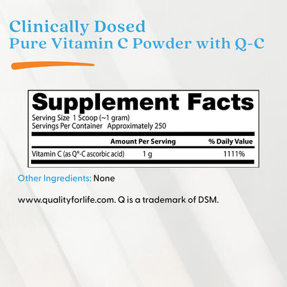 Doctor's Best Saf C Vitamini Tozu Q C ilə 250 G
