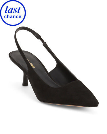 VERONICA BEARD Suede Cashel Slingback Topuqlu Ayaqqabısı