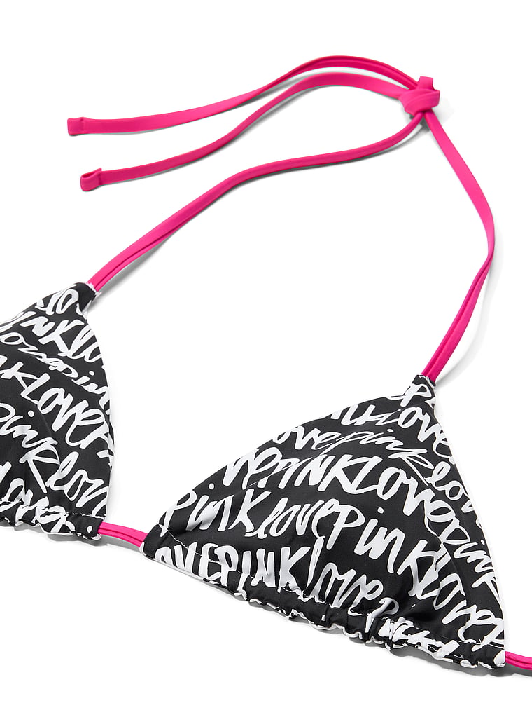 PINK Reversibel Üçbucaqlı String Bikini Üstü