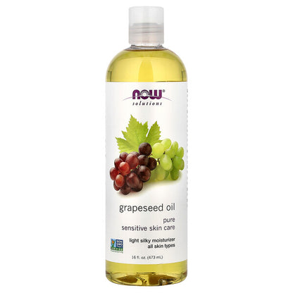 Now Foods Solutions Üzüm Çəkirdiyi Yağı 16 Fl Oz 473 Ml