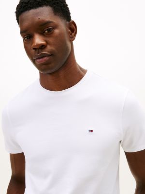 Tommy Hilfiger Dar Oturan T-Shirt, Optik Ağ