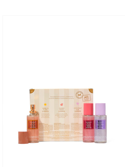 Victoria's Secret 3-Parçalı Getaway Shimmer Hədiyyə Seti