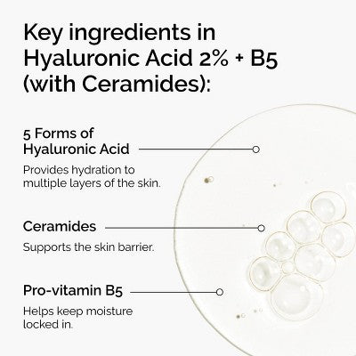 The Ordinary Hialuron Turşusu 2% + B5 Nemləndirici Serum Keramidlərlə - 1 fl oz - Ulta Beauty: Yağsız, Vegan, Normal Quru Dəri üçün