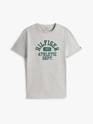 Tommy Hilfiger Hilfiger 1985 Athletic Logo T-Shirt, Gri Heather YoxYox