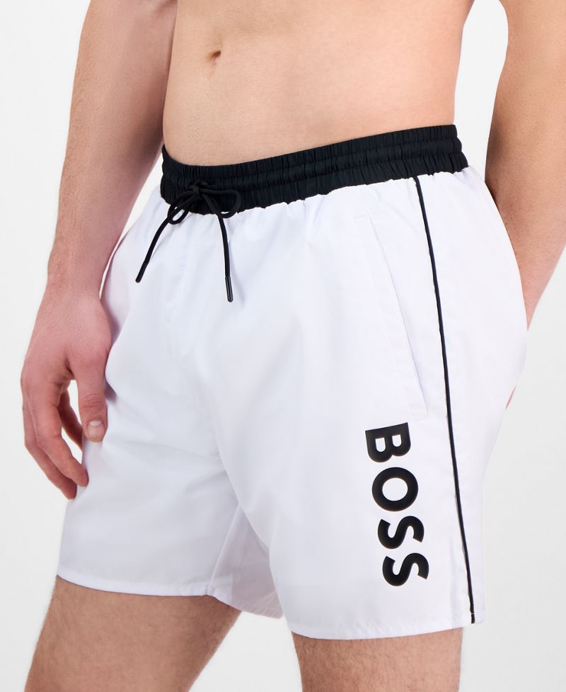 BOSS by Hugo Boss Kişi Logo 6" Plaj Şortu