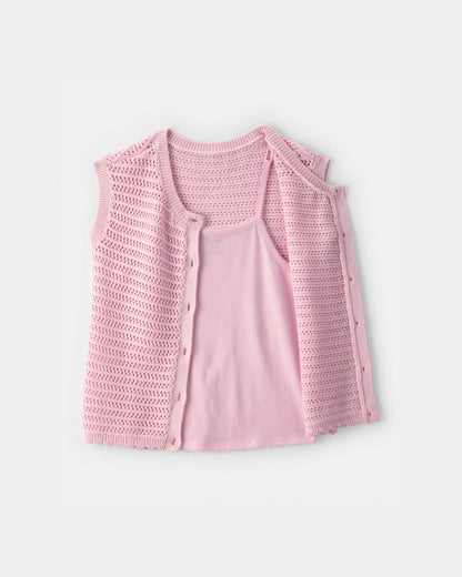 OshKosh B'gosh Qız 2-Parçalı Bluza Dəsti - Çəhrayı