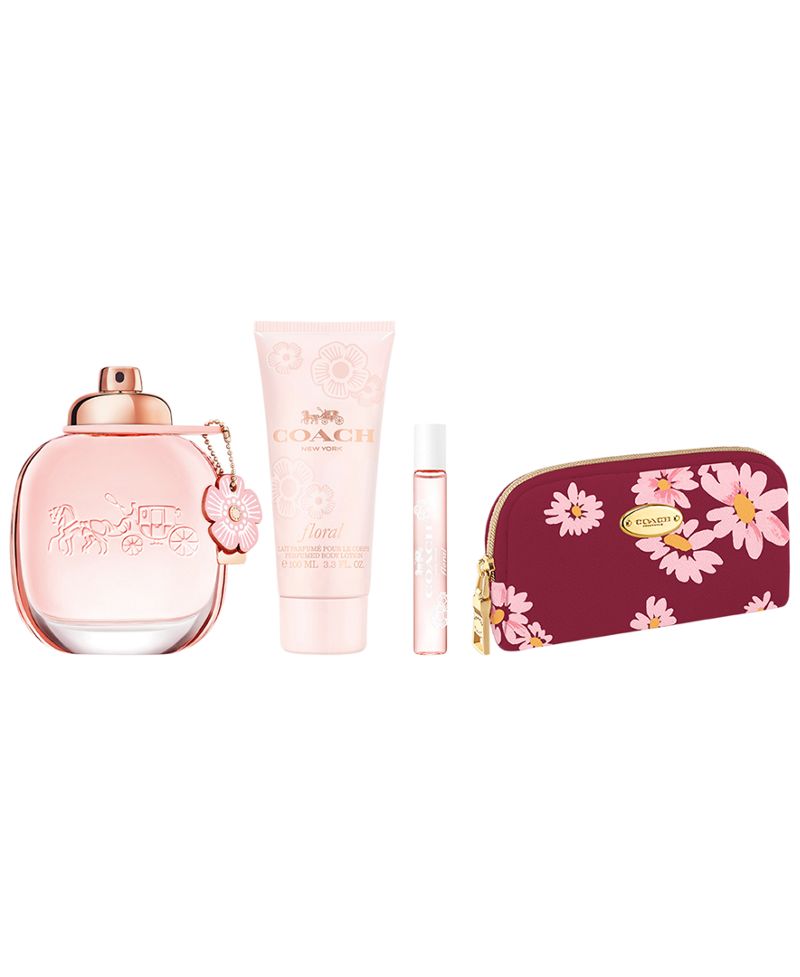 COACH 4-Parçalı Çiçəkli Eau De Parfum Dəsti
