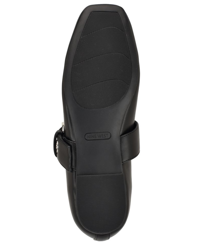 Nine West Qadın Kebba Mary Jane Kvadrat Burun Düz Ayaqqabı