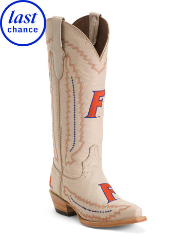 VACCARI BOOTS Made In Mexico Dəri University Of Florida Naomi Western Çəkmələri