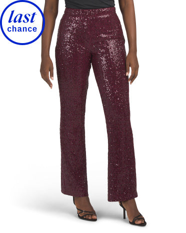 BADGLEY MISCHKA Pul Parlaqlı Bootcut Şalvar