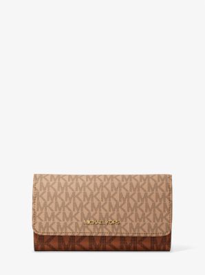Michael Kors Jet Set Large Signature Logo Üç Qatlı Cüzdan