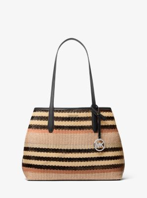 Michael Kors Avalon Orta Çizgili Dokuma Çanta