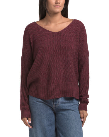 Yay Fəsli V-Boyunlu Sweater