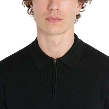 Hickey Freeman Kişi Sviter Polo, Qara, Large