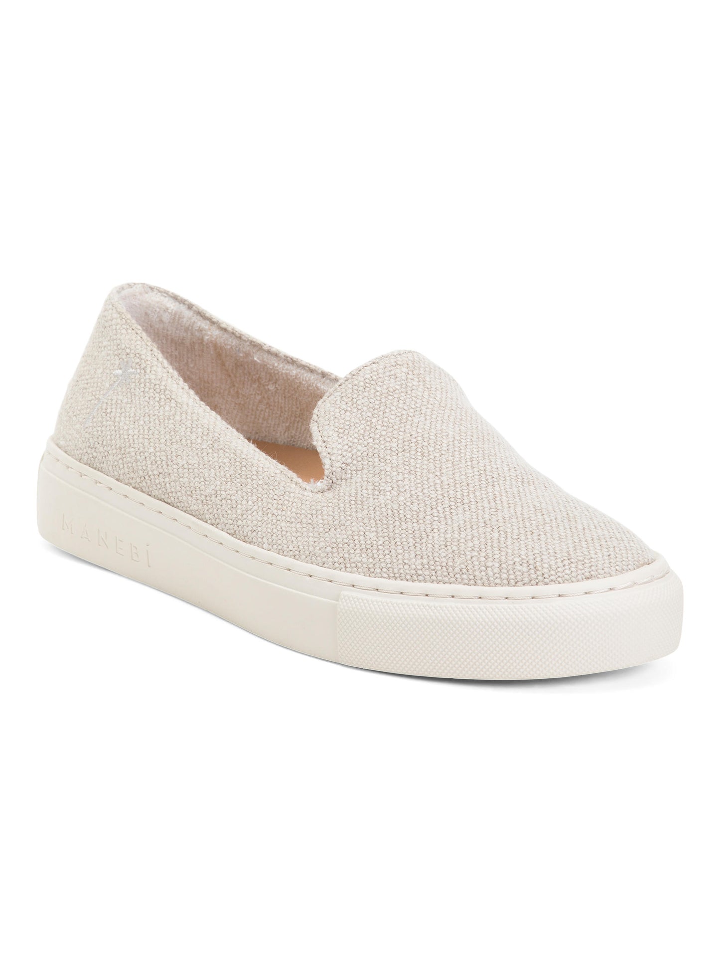MANEBI Portuqaliyada İstehsal Edilmiş Kətan Slip-On Krossovkası