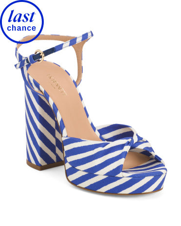 LK BENNETT Made In Italy Rosa Twist Front Platform Formal Sandals