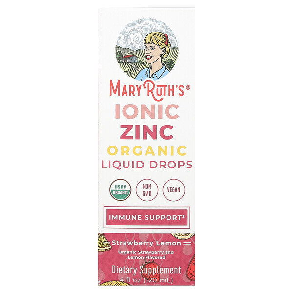 Maryruth S Üzvi İonik Sink Maye Damcıları Çiyələk Limon 3 Mg 120 Ml