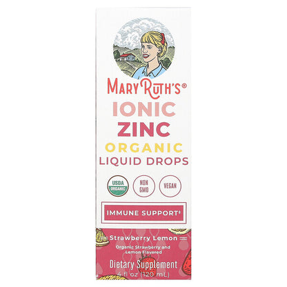 Maryruth S Üzvi İonik Sink Maye Damcıları Çiyələk Limon 3 Mg 120 Ml