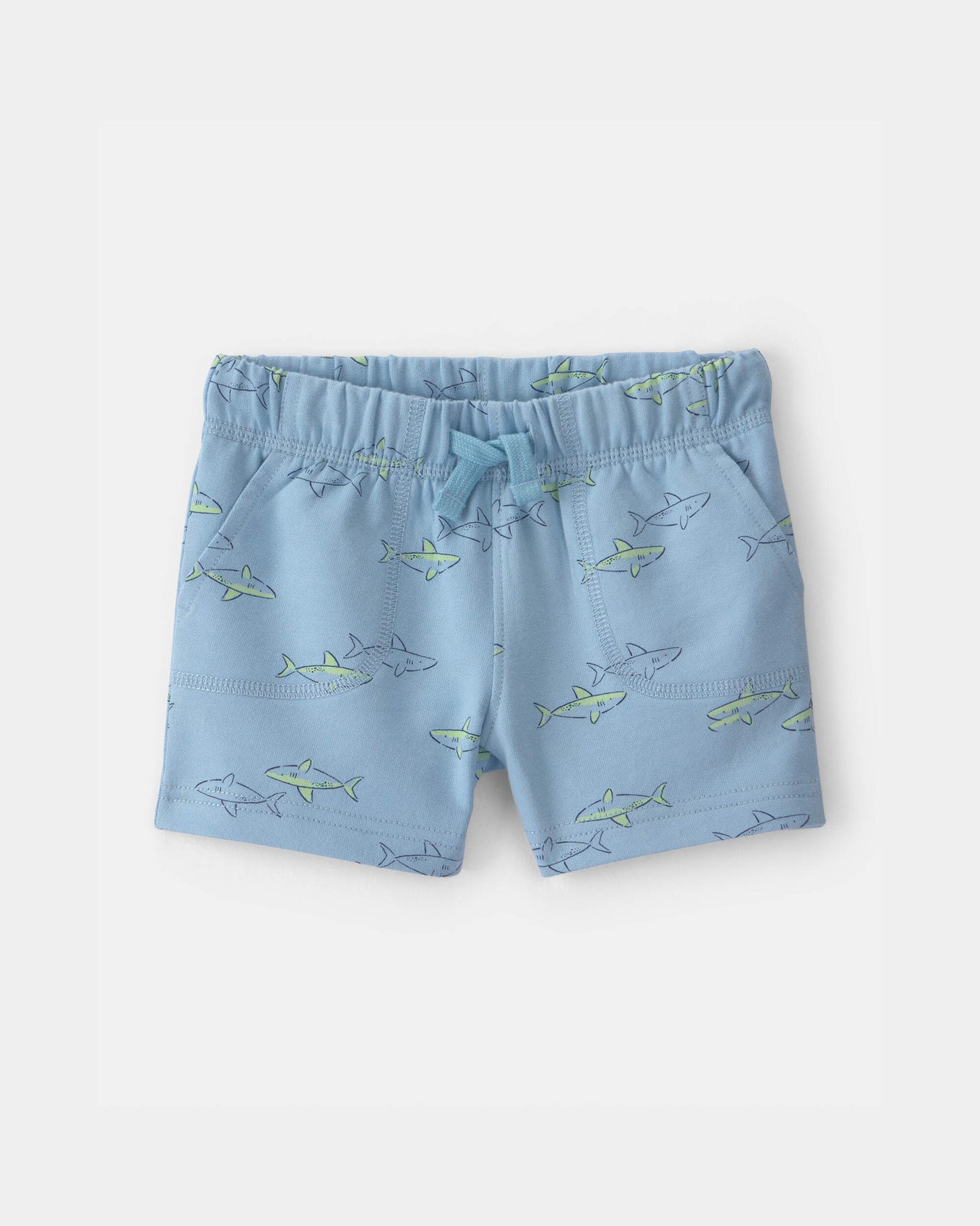 Carter's Oğlan Uşağı Shark Fransız Terry Şortları - Mavi