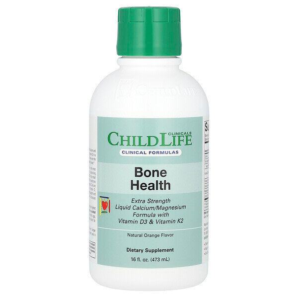 Childlife Clinicals Maye Kalsium Maqnesium Vitamini D3 və K2 ilə Təbii Portağal 473ml