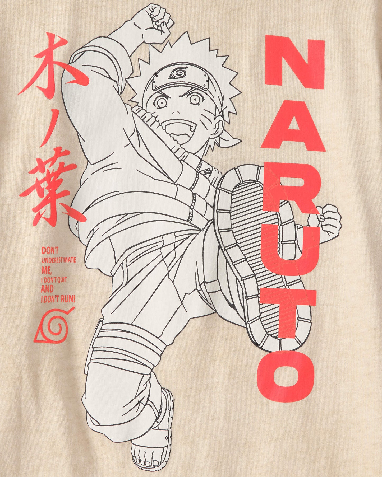 OshKosh B'gosh Oğlan Naruto Qrafik Köynəyi - Bej