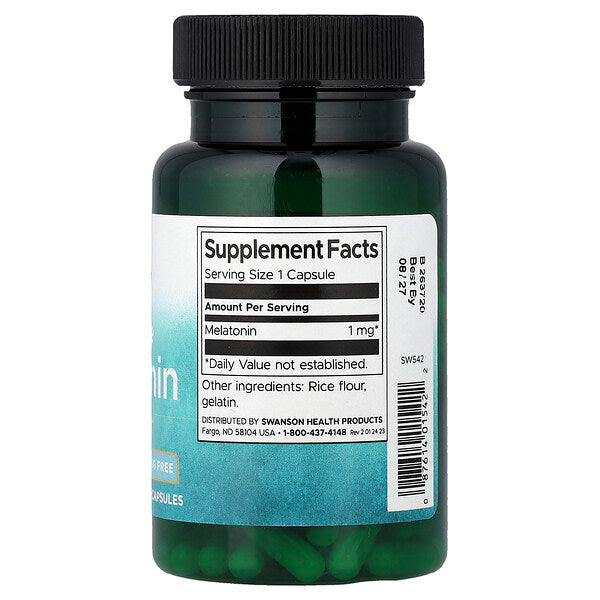 Swanson Vitamins Melatonin 1 Mg 120 Kapsul
