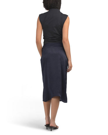 LIV LOS ANGELES Midi Slip Skirt